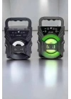 Taşınabilir Bluetooth Hoparlör Led Işıklı Uzun Pil Ömrü