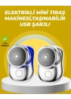 Taşınabilir, cep boyunda, şarjlı elektrikli tıraş makinesi