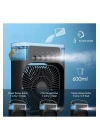 Taşınabilir Işıklı 5 Spreyli Vantilatör Buzlu Buharlı Vantilatör Mini Fan Nemlendirici