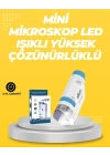 Taşınabilir LED Işıklı Cep Mikroskop – 80X–200X Büyütme