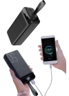 Taşınabilir Powerbank 50.000 mAh 4 Girişli Hızlı Şarj Led Göstergeli Fenerli Şarj