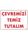 Temizlik Düzen Uyarı Levhası 25x35 KOD:1204
