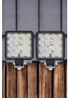 Tepe Lambası Tüm Araç Tiplerine Uygun Sis Lambası 16 Led Beyaz Renk
