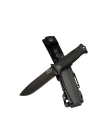 Tiger Tactical Htm 1041 A Siyah Outdoor / Survival Bıçak 27cm - Kauçuk Sap, Kılıflı, Kutulu