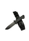 Tiger Tactical Htm 3321 A Siyah Outdoor / Survival Bıçak 27cm - Kauçuk Sap, Kılıflı, Kutulu