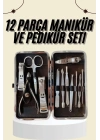 Tırnak Bakımı Tırnak Makası Profesyonel 12 Parça El Ayak Manikür Pedikür Seti