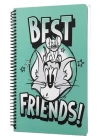 Tom And Jerry Best Friends Spiralli Defter Yeşil