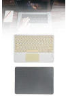 Touchpad Tüm Cihazlara Uyumlu Bluetooth Klavye Touchpad Slim Kablosuz Wifi Q Klavye
