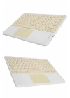 Touchpad Tüm Cihazlara Uyumlu Bluetooth Klavye Touchpad Slim Kablosuz Wifi Q Klavye