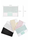 Touchpad Tüm Cihazlara Uyumlu Bluetooth Klavye Touchpad Slim Kablosuz Wifi Q Klavye