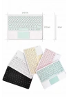 Touchpad Tüm Cihazlara Uyumlu Bluetooth Klavye Touchpad Slim Kablosuz Wifi Q Klavye