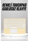 Touchpad Uyumlu Bluetooth Klavye Slim Kablosuz Wifi Q Klavye
