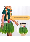 Tropikal Esintili Hawaii Yapraklı Parti Eteği Çocuk Boy