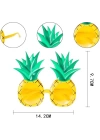 Tropikal Hawaii Ananas Şekilli Parti Gözlüğü 9.5 X 14 Cm