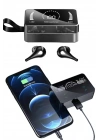 TWS Bluetooth Kulaklık Kablosuz Uzun Pil Ömrü Dijital Göstergeli Powerbank
