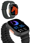 Ultra Akıllı Saat 49 Mm Çift Kordonlu Arama Cevaplama Bluetooth Bağlantılı