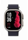 Ultra Akıllı Saat 49 Mm Çift Kordonlu Arama Cevaplama Bluetooth Bağlantılı
