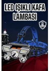 Ultra Güçlü Led Işık Şarjlı Kafa Lambası Balıkçı Lambası Kafa Feneri