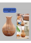 Ultrasonik Ahşap Desenli 130ml Aromaterapi Difüzör ve Hava Nemlendirici