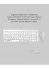 USB Alıcılı Kablosuz Klavye Mouse - Geniş Uyumluluk, Sessiz Tuşlar