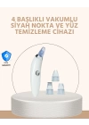 USB Destekli 4 Başlıklı Siyah Nokta Vakum Cihazı – Gözenek Temizleyici ve Cilt Yenileyici Bakım Aleti
