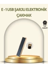 USB Şarjlı Alevsiz Elektronik Çakmak – Rüzgara Dayanıklı, Gazsız, Güvenli Kullanım