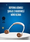 USB Şarjlı Boyun Fanı | Hafif, Katlanabilir, Taşınabilir, Düşük Gürültülü Fan