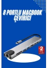 Usb Type-c Hub Dönüştürücü Çevirici Çoklayıcı Macbook Çevirici 8 Portlu