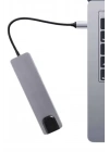 Usb Type-c Hub Dönüştürücü Çevirici Çoklayıcı Macbook Çevirici 8 Portlu