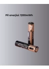 USB Type-C Şarjlı AAA Lityum Pil | 1.5V Sabit Voltaj, 1000+ Şarj Döngüsü ile Uzun Ömür