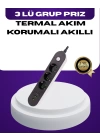 USB Yuvalı Anahtarlı Üçlü Priz 2 Metre Kablolu