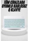Uyumlu Kablosuz Bluetooth Şarj Edilebilir Mini Q Klavye