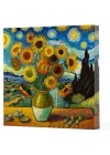 Van Gogh 10 Ayçiçekleri - Çizgisiz Yan Boyamalı Defter