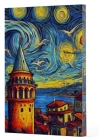 Van Gogh 5 - Galata Çizgili Yan Boyamalı Defter