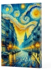 Van Gogh 6 - Sokak Çizgili Yan Boyamalı Defter
