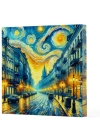 Van Gogh 6 Sokak - Çizgisiz Yan Boyamalı Defter