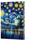 Van Gogh 7 - Yıldızlı Gece Çizgili Yan Boyamalı Defter