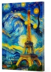 Van Gogh 9 - Eyfel Kulesi Çizgili Yan Boyamalı Defter