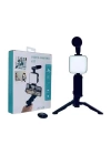 Video Making Kit Telefon Tutucu Vlog Video Mini Led Işıklı