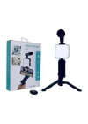 Video Making Kit Telefon Tutucu Vlog Video Mini Led Işıklı