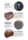 Vintage Nostaljik Radyo AUX USB SD Kart Girişli Şarjlı Bluetooth Bağlantılı