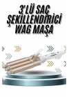 Wag Maşa Profesyonel Saç Şekillendirici İyon Özellikli Isı Kademeli
