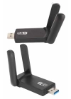Wifi Alıcı Dual Band Usb 3.0 Adaptör Kablosuz Windows 7/8/10/11