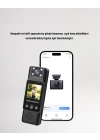 WiFi Destekli Mini Kamera – 180° Dönebilen Lens, 1080P Video, TFT Ekranlı