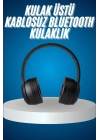 Wireless 5.0 Bluetooth Kablosuz Kulaklık ANC Özellikli Kulak Üstü Ayarlanabilir