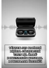 Wireless Şarjlı Pembe Akıllı Saat ve Kablosuz Bluetooth Kulaklık Dokunmatik Kontrol