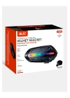 X63 Motosiklet Kask Kulaklık Intercom Işıklı Motorsiklet Interkom 5.3