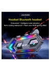Y20 Motor Kurye Kask Kulaklık Rgb Modlu Bluetooth Motosiklet Kulaklık 5.3 Bluetooth Interkom