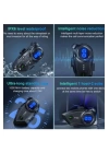 Y5x Rgb Işıklı Intercom 5 Kişi Bağlantılı 1000mah Motosiklet Bluetooth Kulaklık Seti