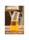 Yağ Sirke Şişesi Yağlık Borosilikat Cam 1000 ML